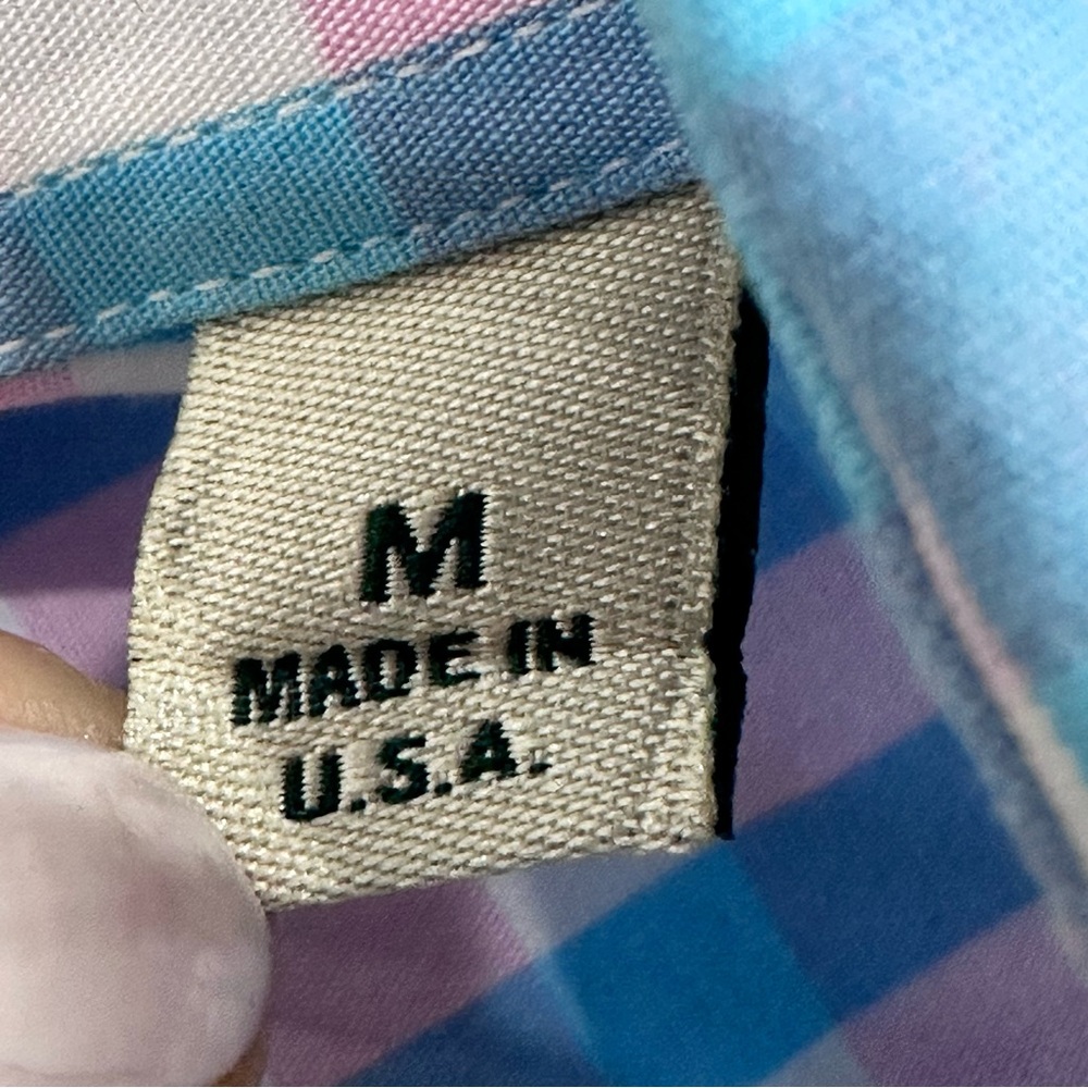 Gitman Bros Men’s Collared Button Down Blue Pink … - image 6